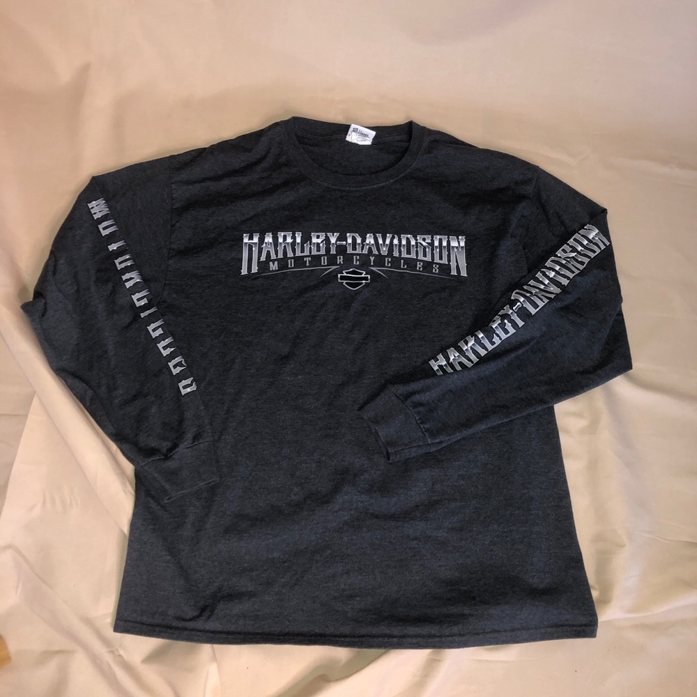 Gray Harley Davidson Long sleeve